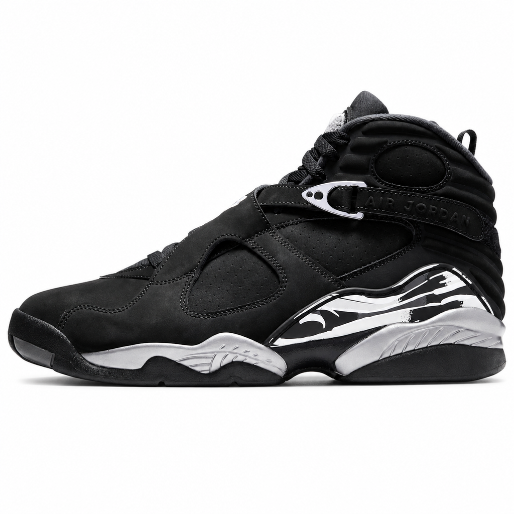 Air Jordan 8 Retro “Chrome” – Black/Chrome (2026)