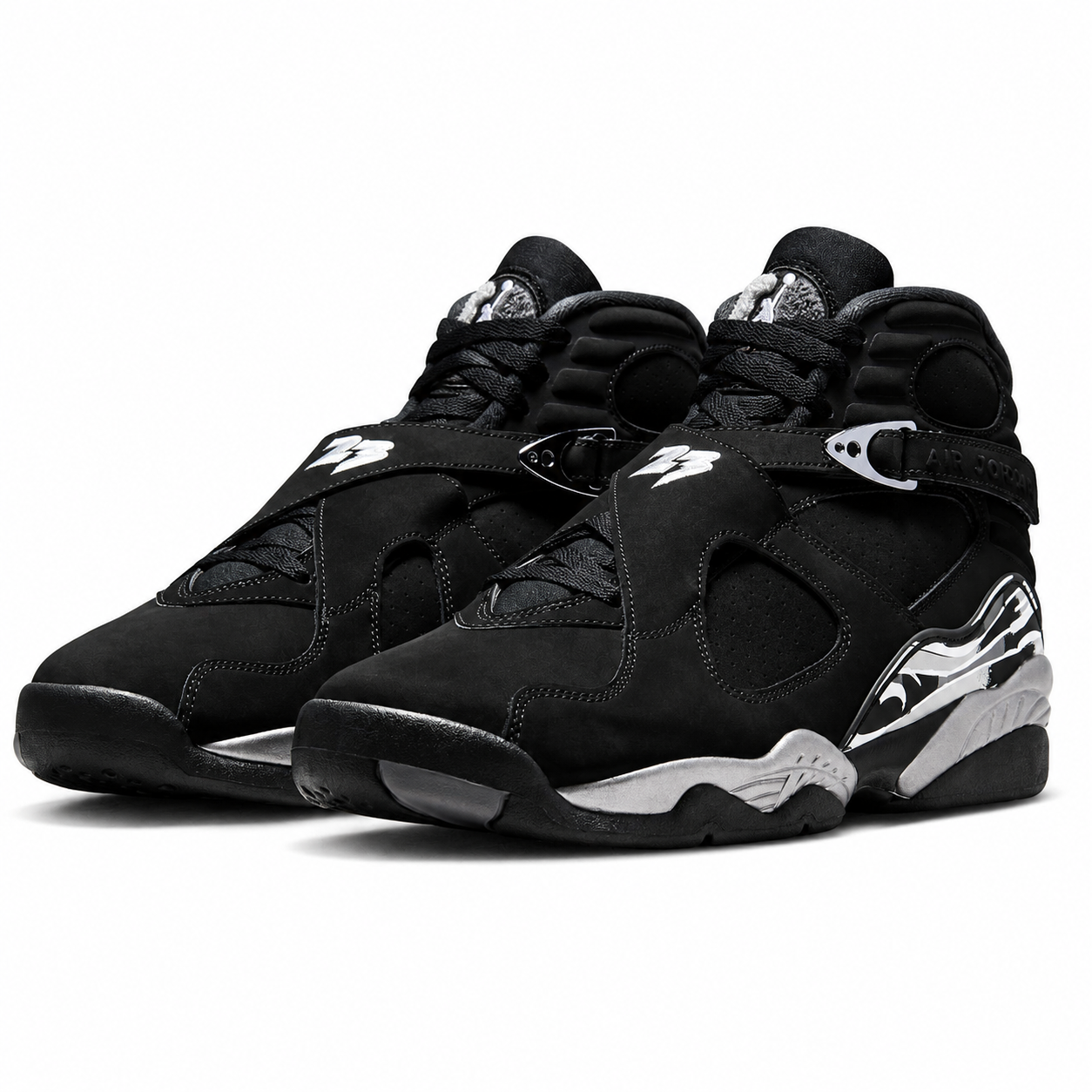 Air Jordan 8 Retro “Chrome” – Black/Chrome (2026)