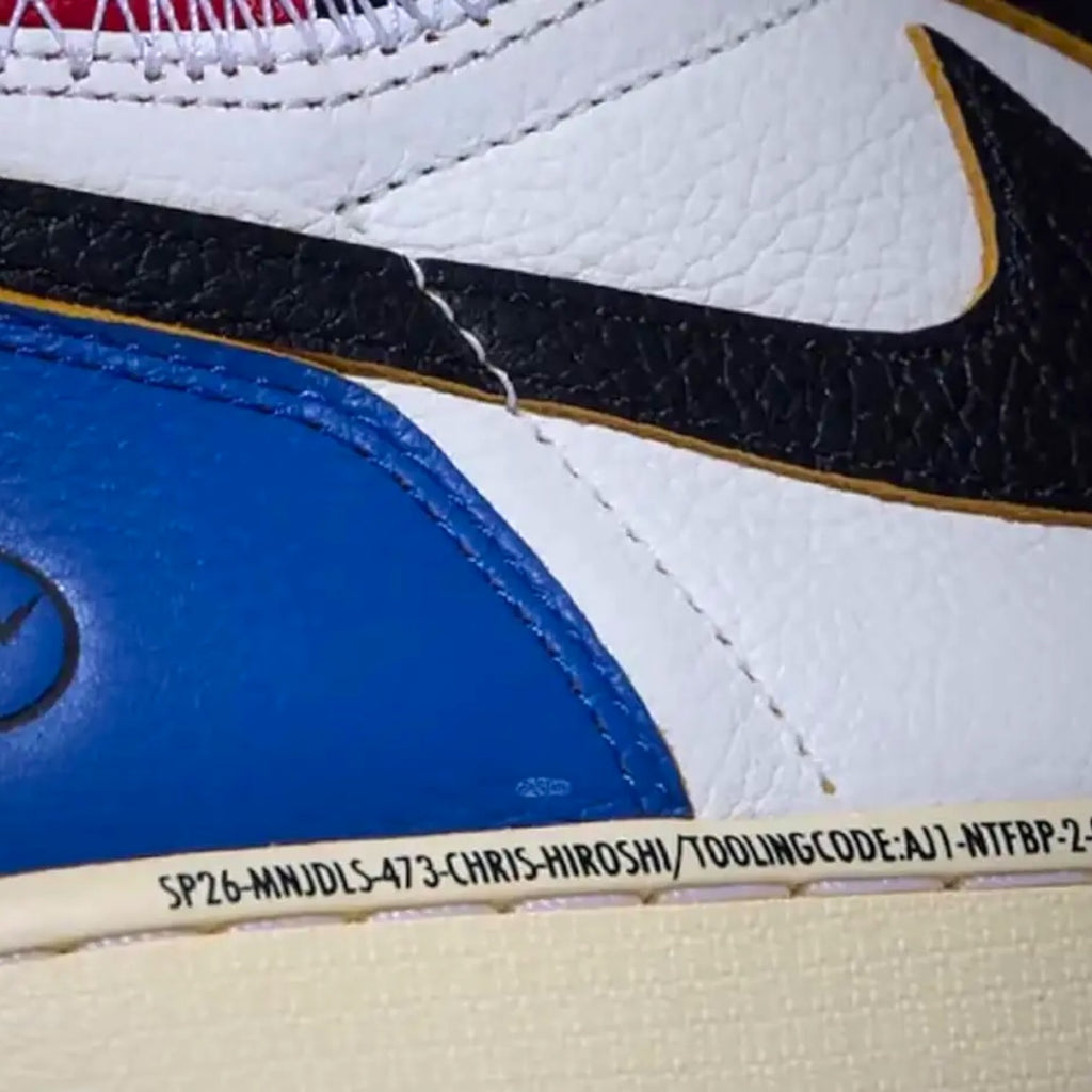 Jordan 1 Retro High OG SP Fragment x Union LA Varsity Red Sport Royal