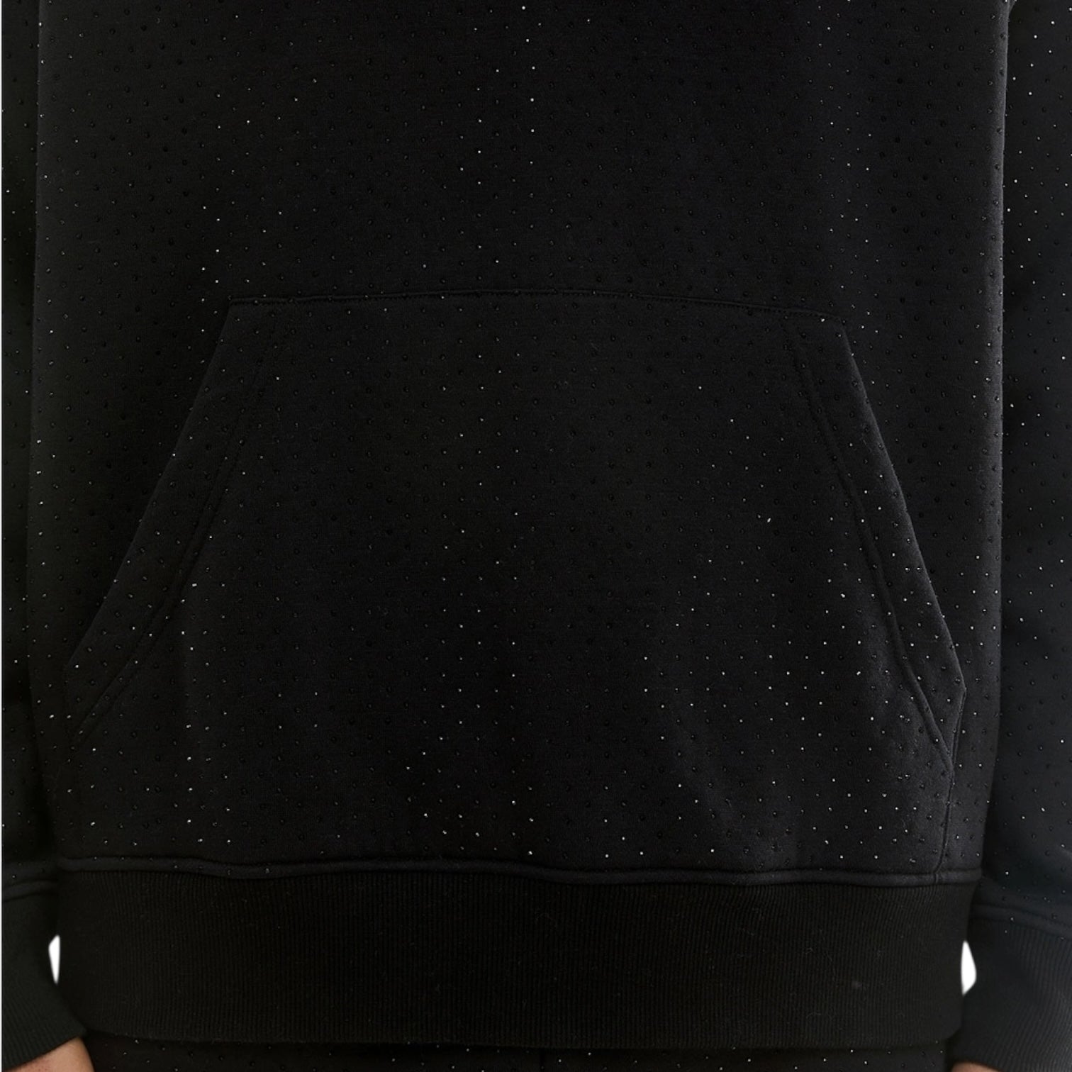 Dapidorae Black Rhinestone Sweatsuit
