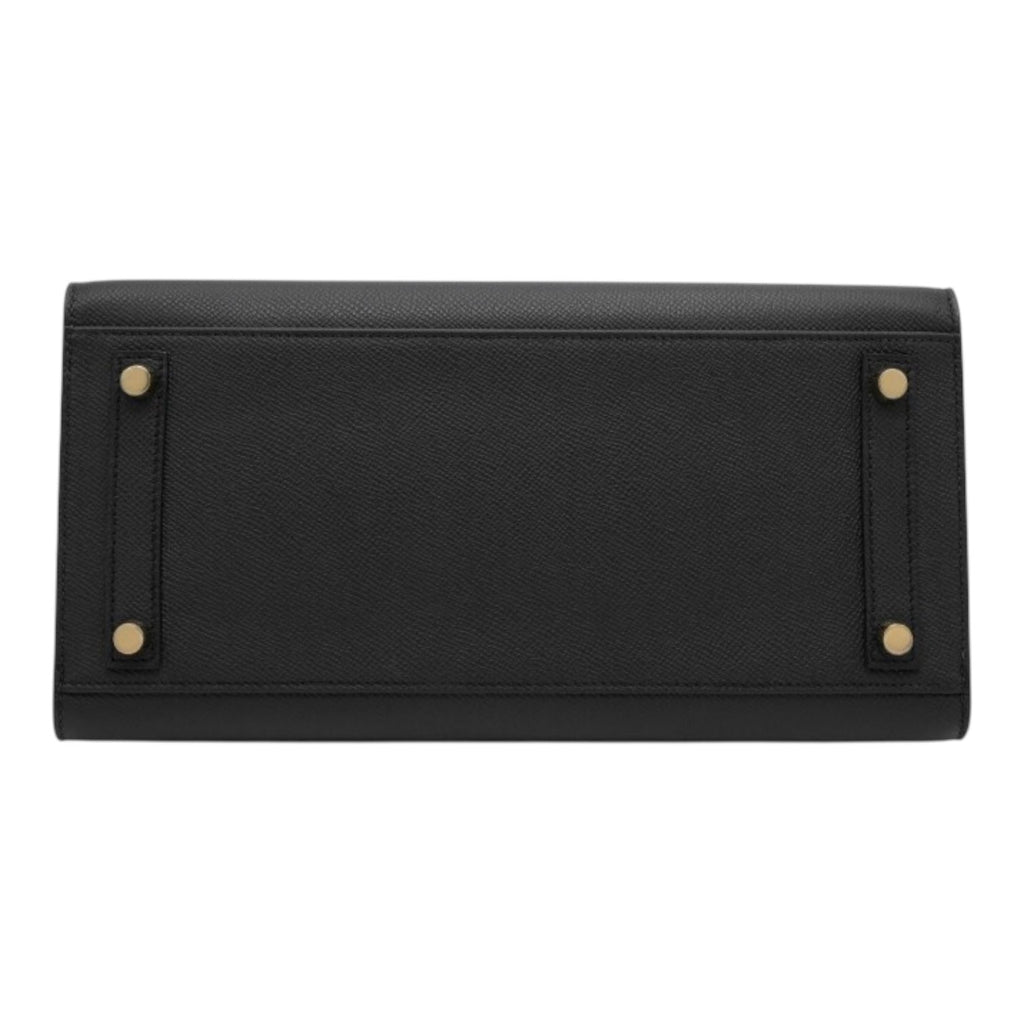 Hermes Birkin Handbag Black Togo with Gold Hardware 30 U Stamp