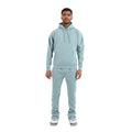 Dapidorae Teal Stacked Flare Sweatsuit