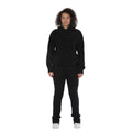 Dapidorae Black Stacked Flare Sweatsuit