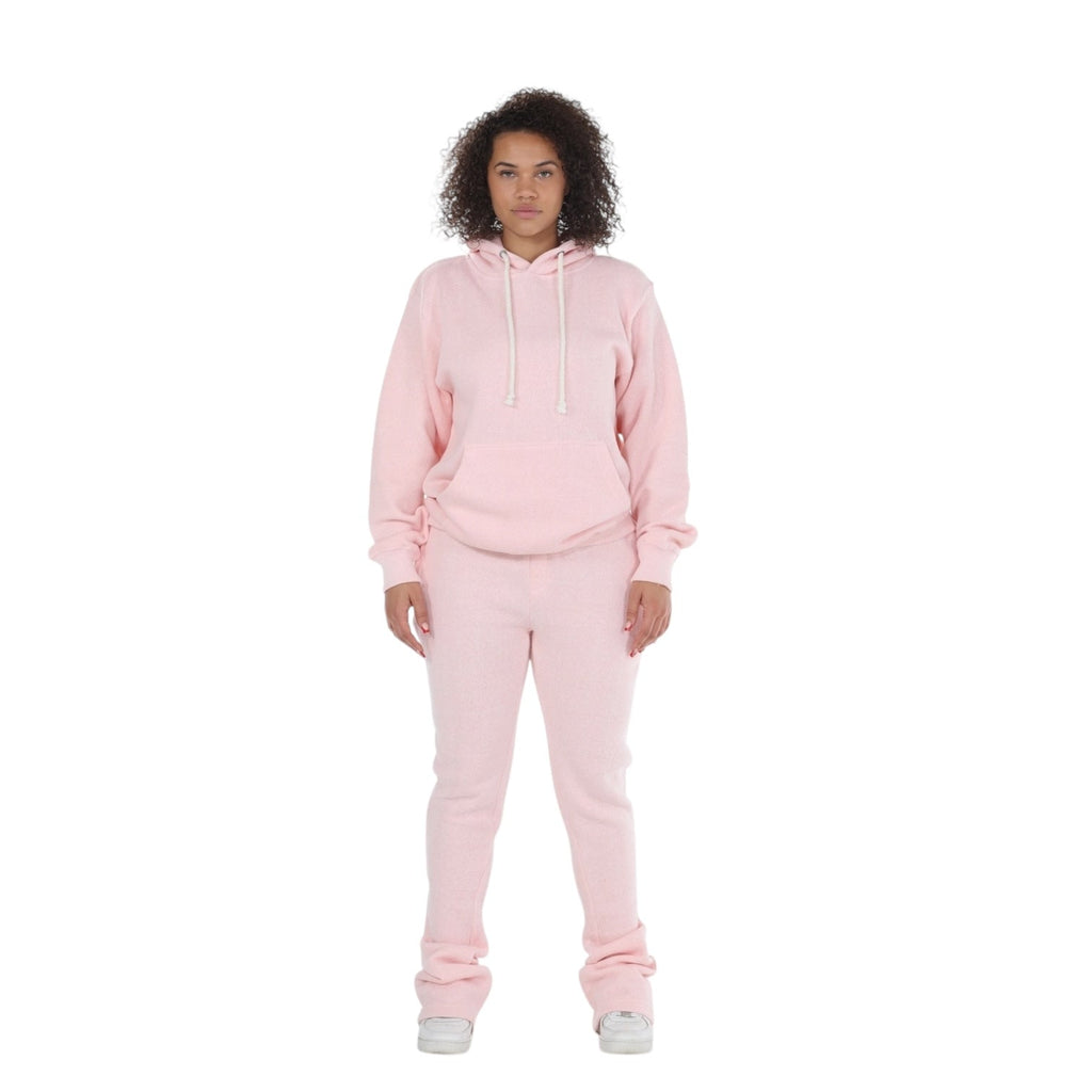 Dapidorae Pink Nantucket Stacked Flare Sweatsuit