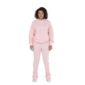 Dapidorae Pink Nantucket Stacked Flare Sweatsuit