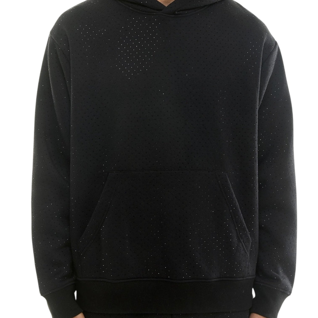 Dapidorae Black Rhinestone Sweatsuit