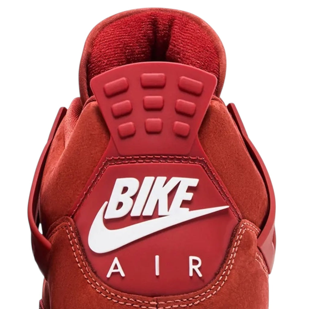Red sneaker with 'Bike Air' branding on a white background