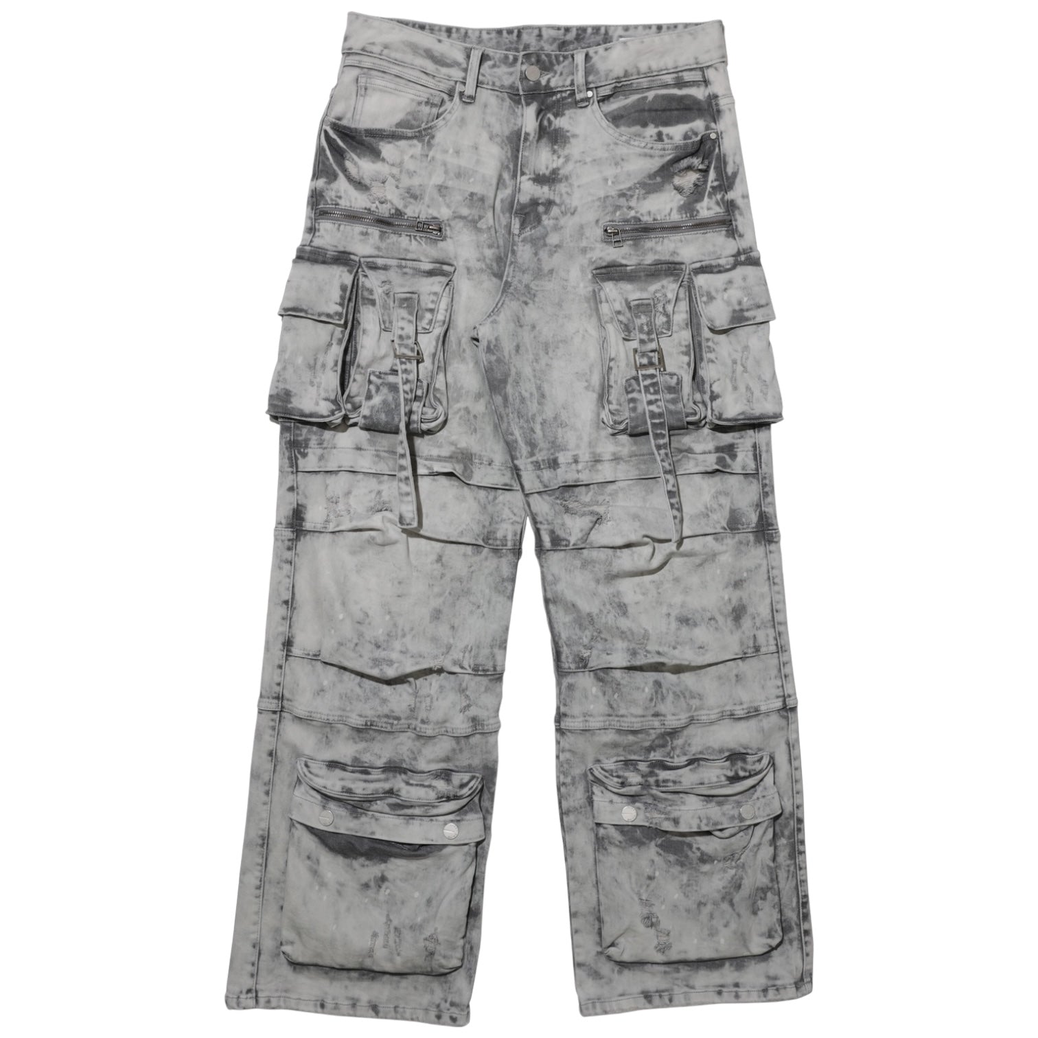 Dapidorae Y2K Utility Cargo Denim Pants