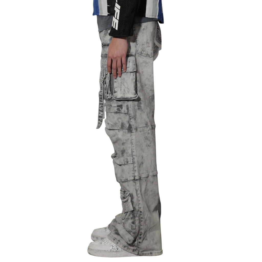 Dapidorae Y2K Utility Cargo Denim Pants