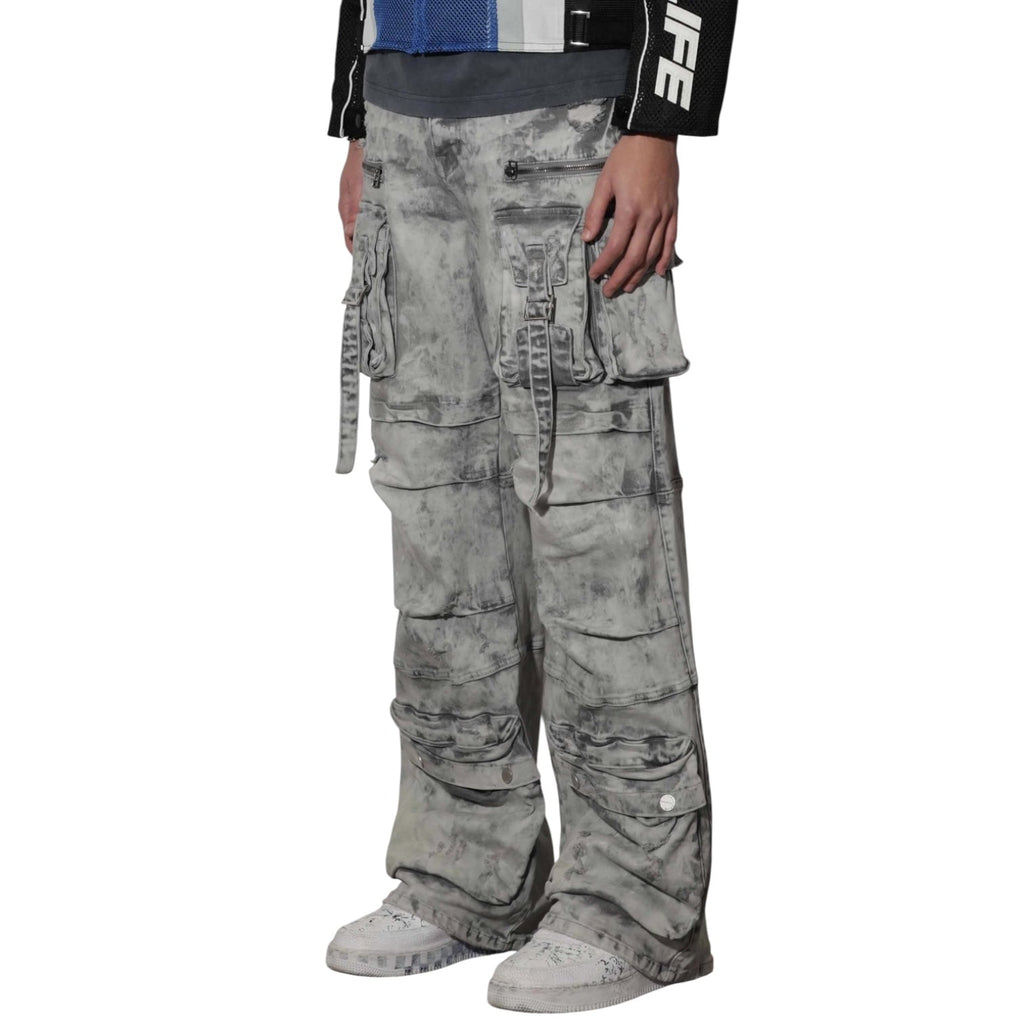 Dapidorae Y2K Utility Cargo Denim Pants