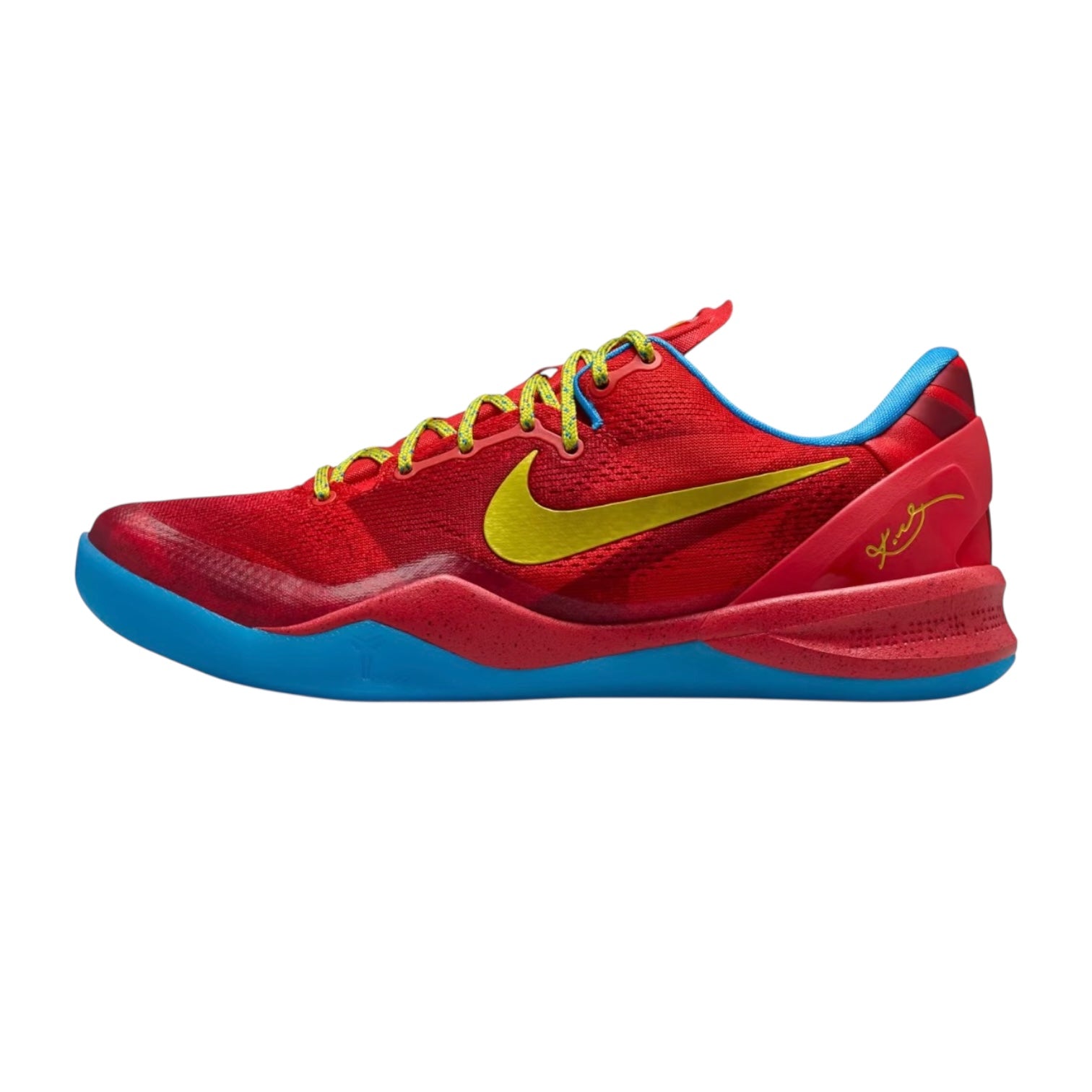 Nike Kobe 8 Protro Light Crimson Vivid Blue Bright Citron