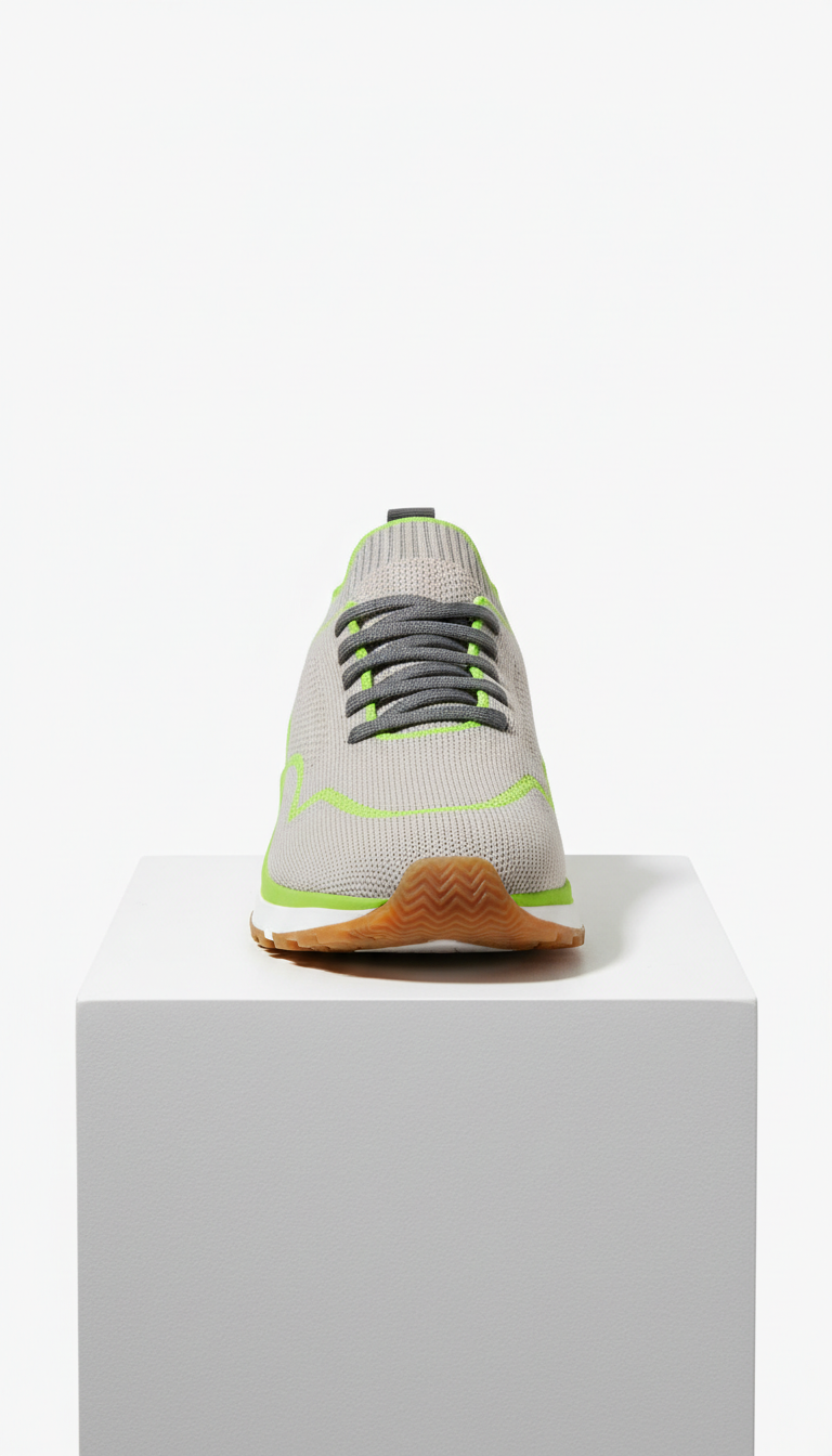 Mesh High-Top With Translucent Sole